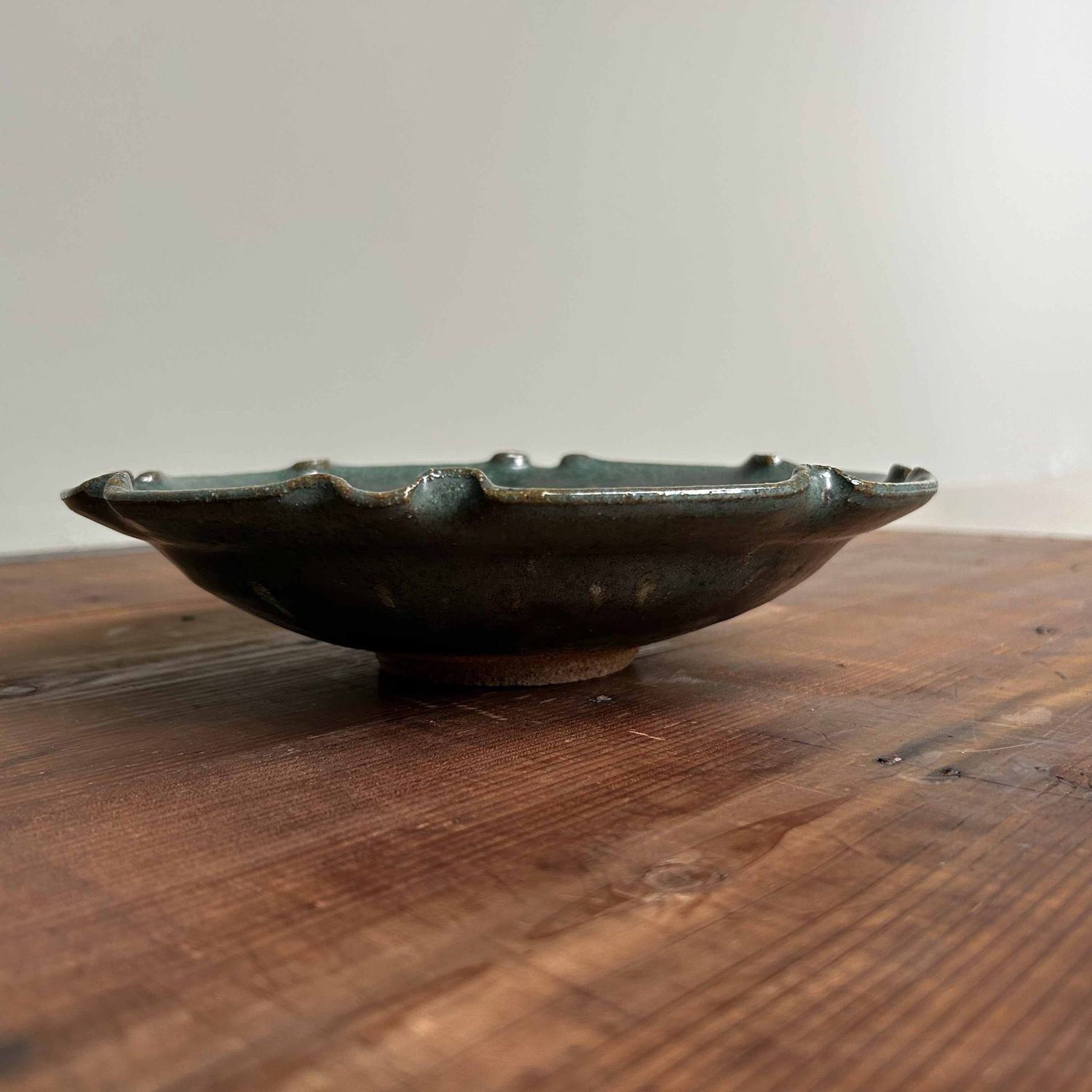 Glazed Ceramic Bowl, Agano Yaki, Studio Pottery, Japan.