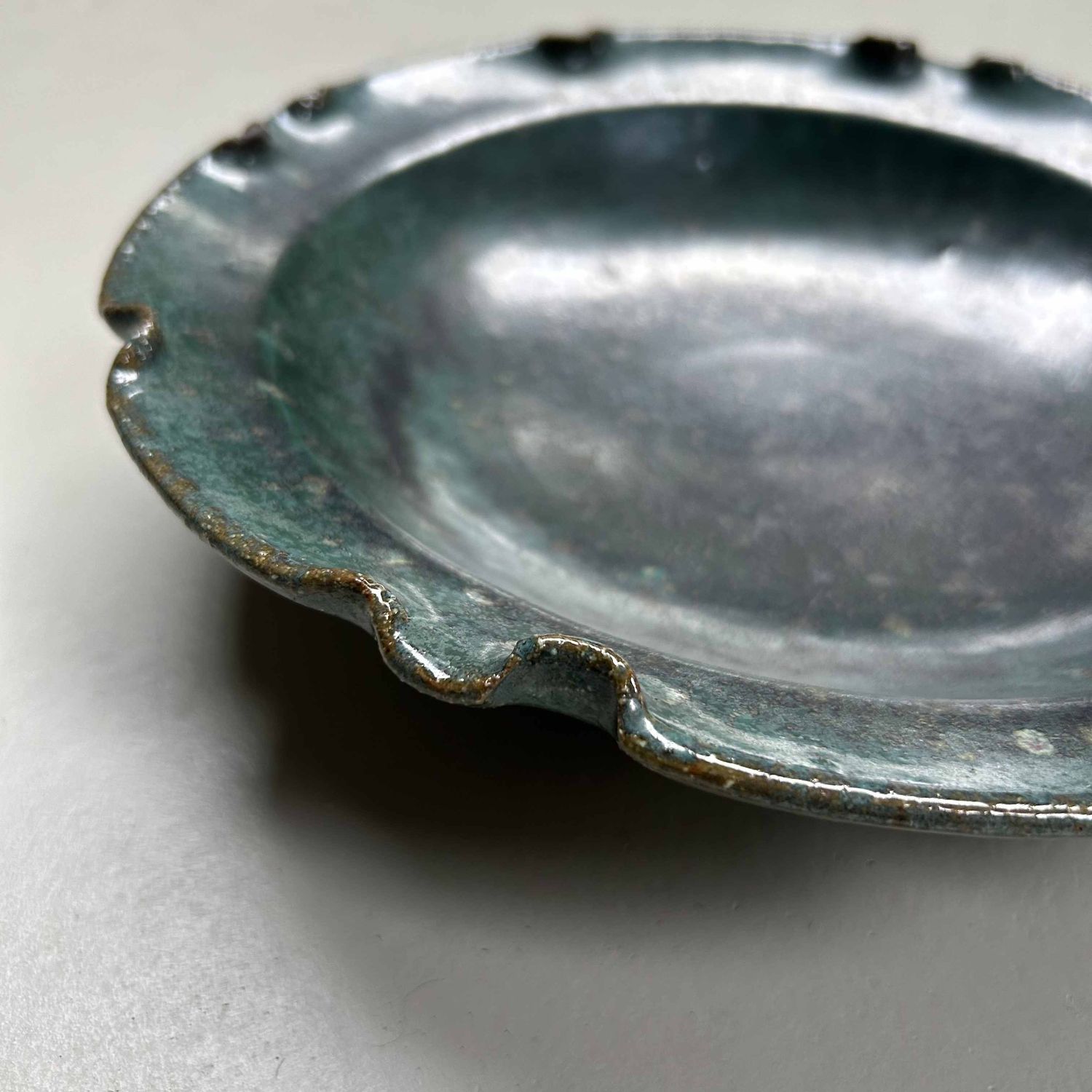 Glazed Ceramic Bowl, Agano Yaki, Studio Pottery, Japan.