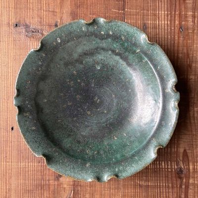 Geglazuurde Keramieken Schaal, Agano Yaki, Studio Pottery, Japan.
