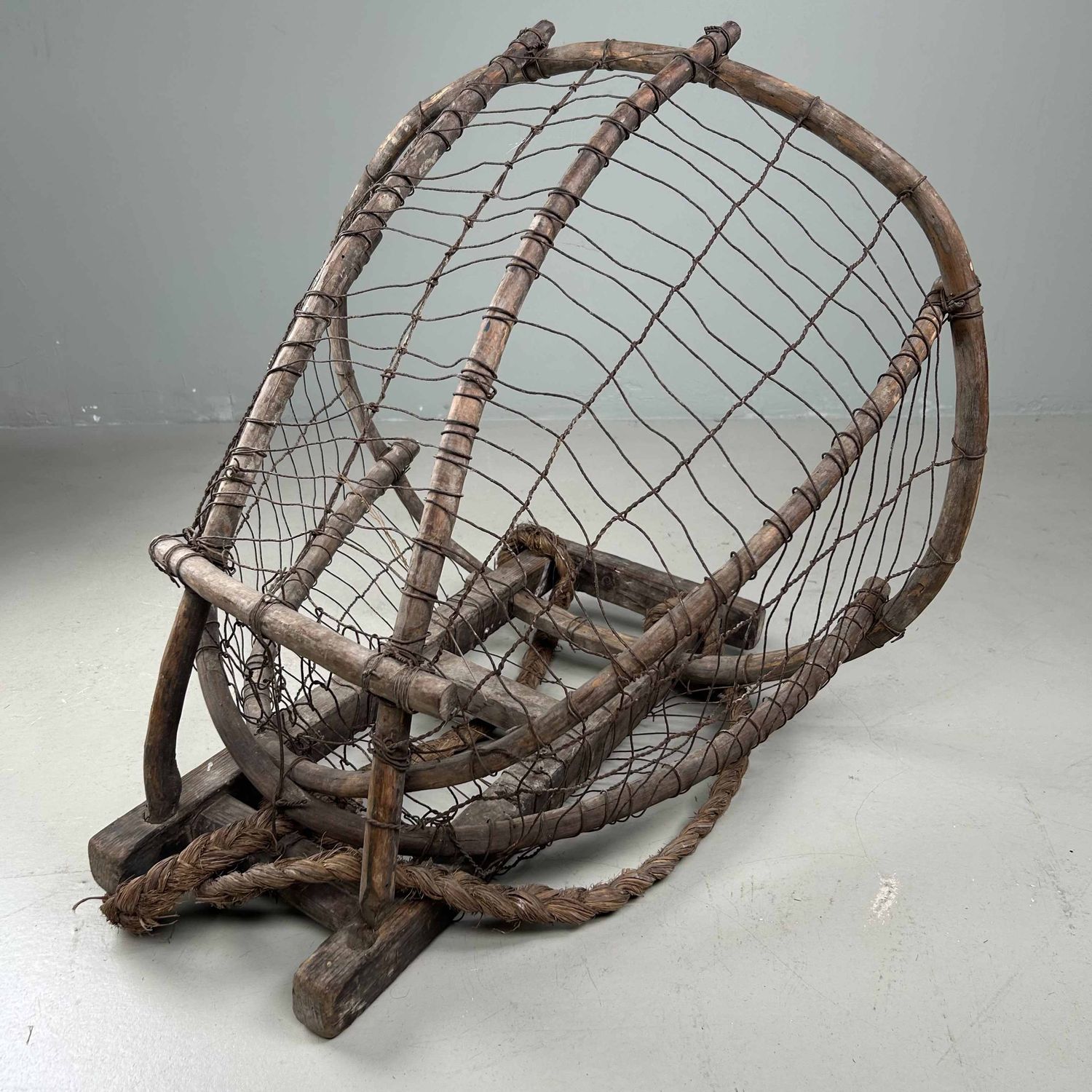 Antique Japanese Harvest Backpack Basket, Taishō period.