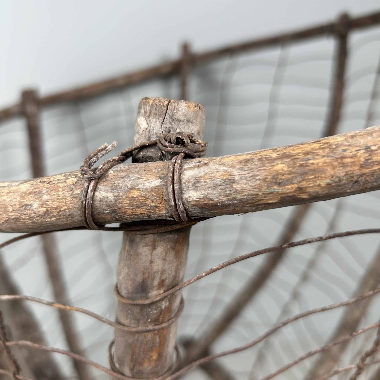 Antique Japanese Harvest Backpack Basket, Taishō period.