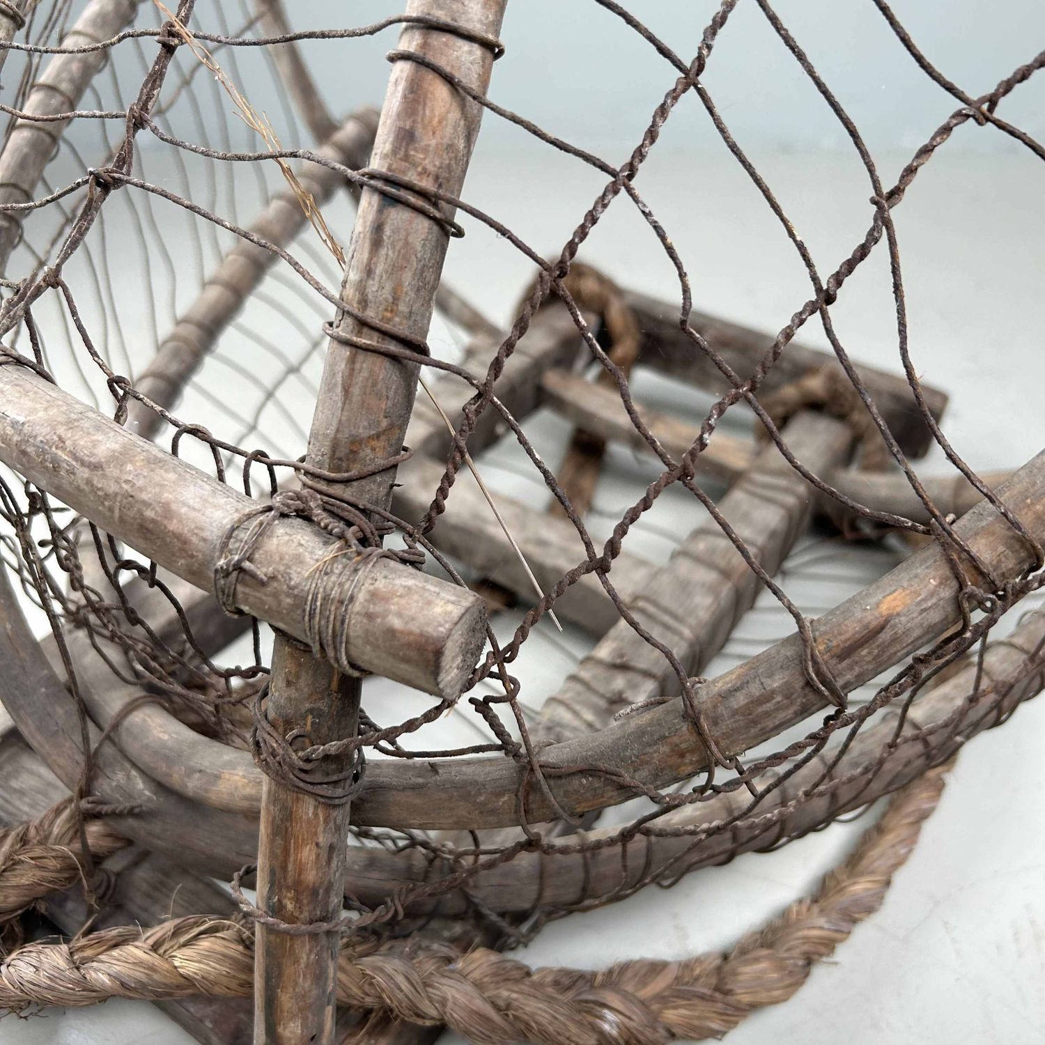 Antique Japanese Harvest Backpack Basket, Taishō period.