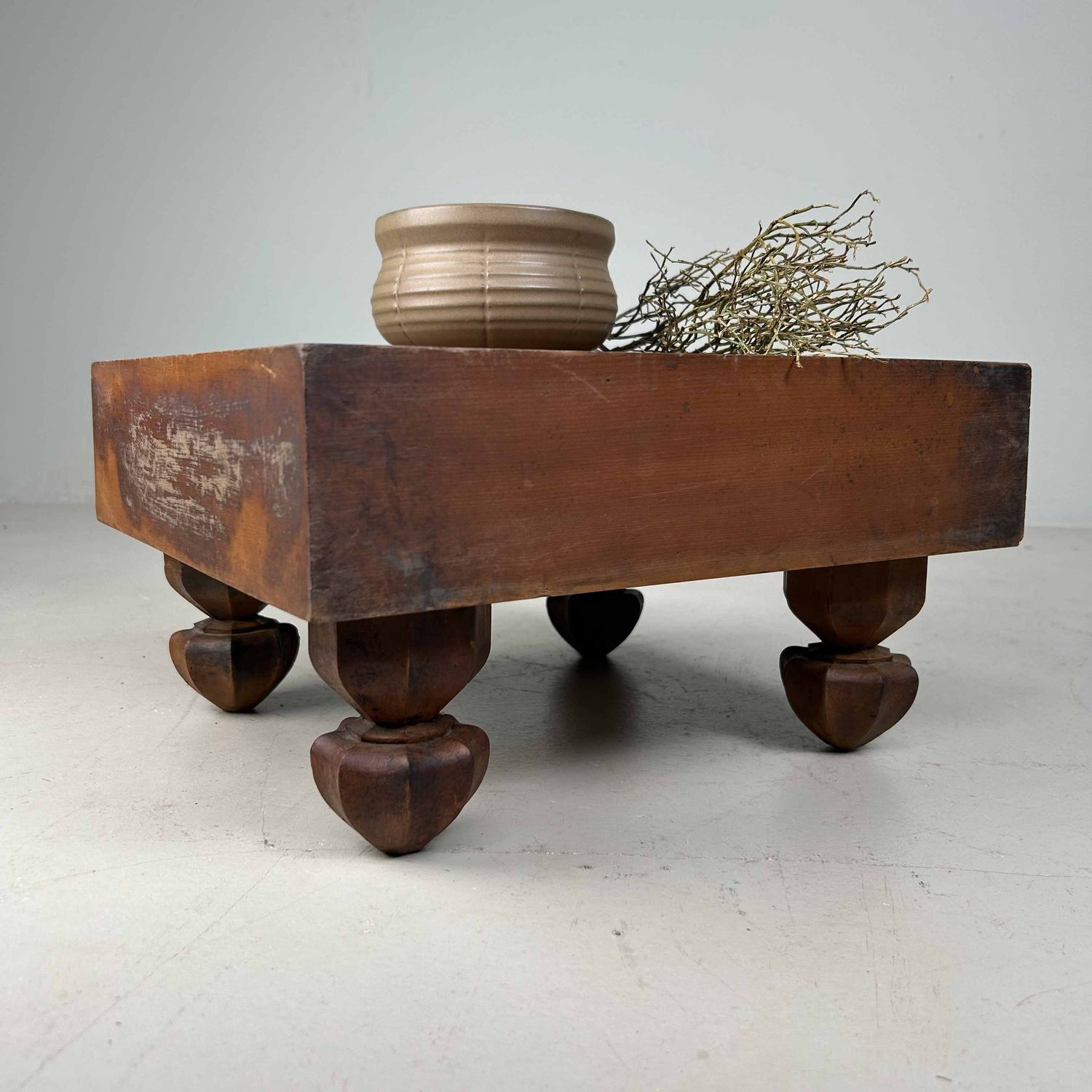 Keyaki Shogi (将棋) Game Board Wooden Display, 1920s, Japan.