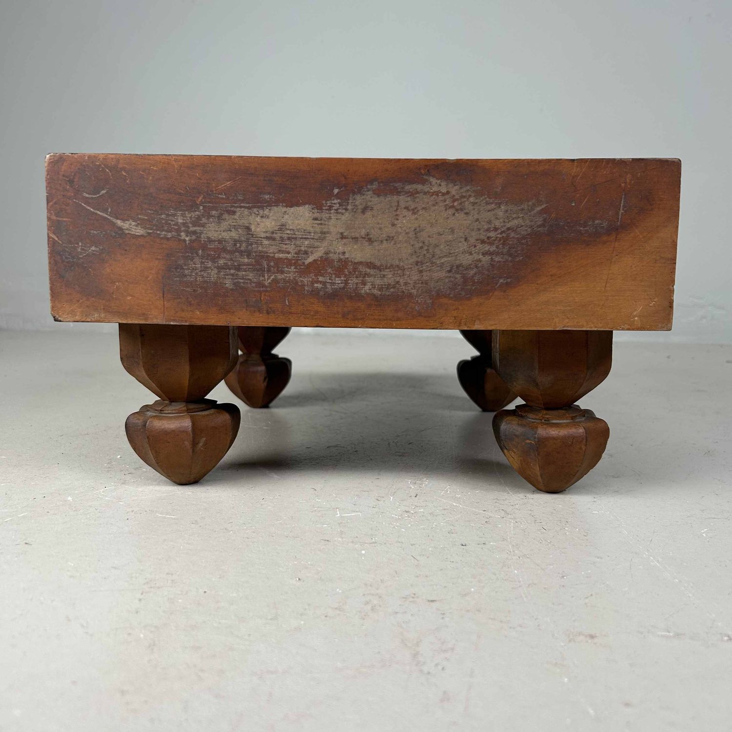 Keyaki Shogi (将棋) Game Board Wooden Display, 1920s, Japan.