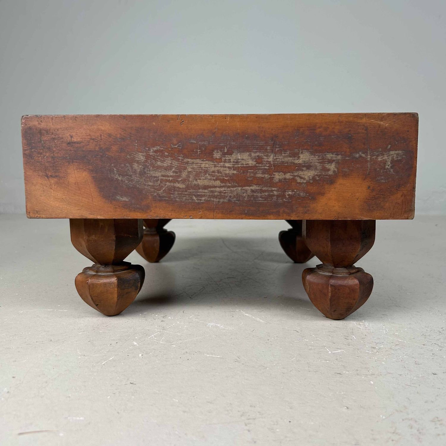 Keyaki Shogi (将棋) Game Board Wooden Display, 1920s, Japan.