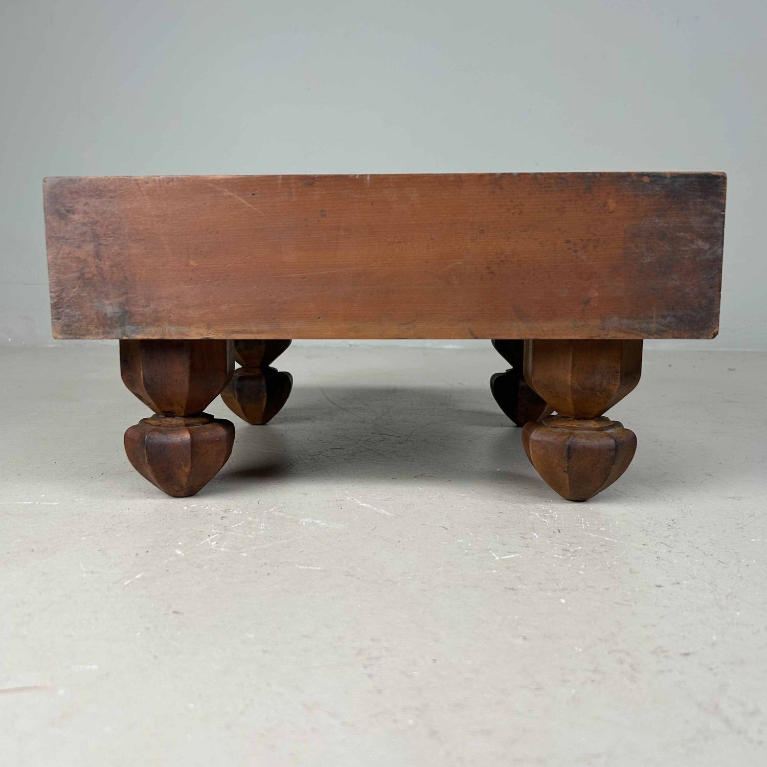 Keyaki Shogi (将棋) Game Board Wooden Display, 1920s, Japan.