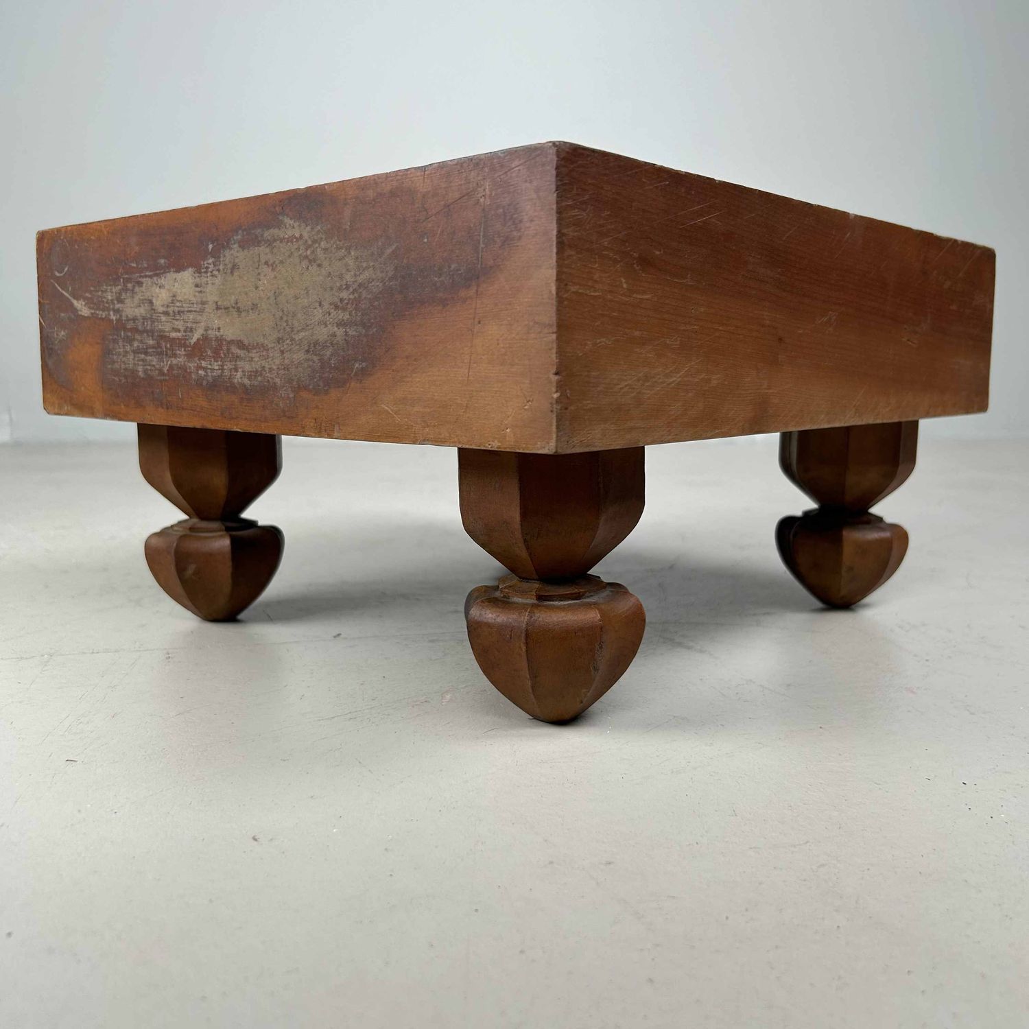 Keyaki Shogi (将棋) Game Board Wooden Display, 1920s, Japan.