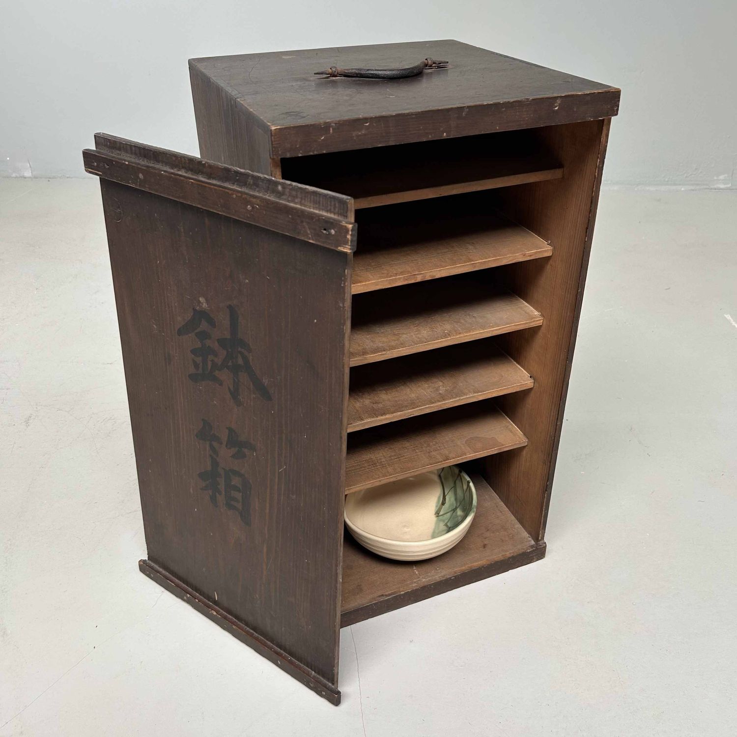 Antieke Houten Opbergkist, Meiji periode, Japan.