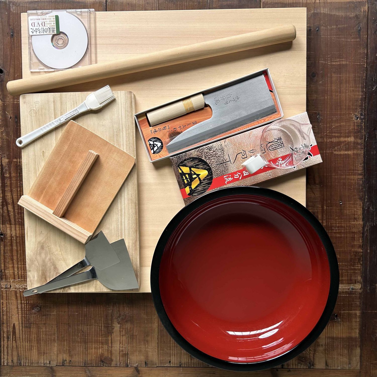 Complete Homemade Soba Noodle Set, Japan.