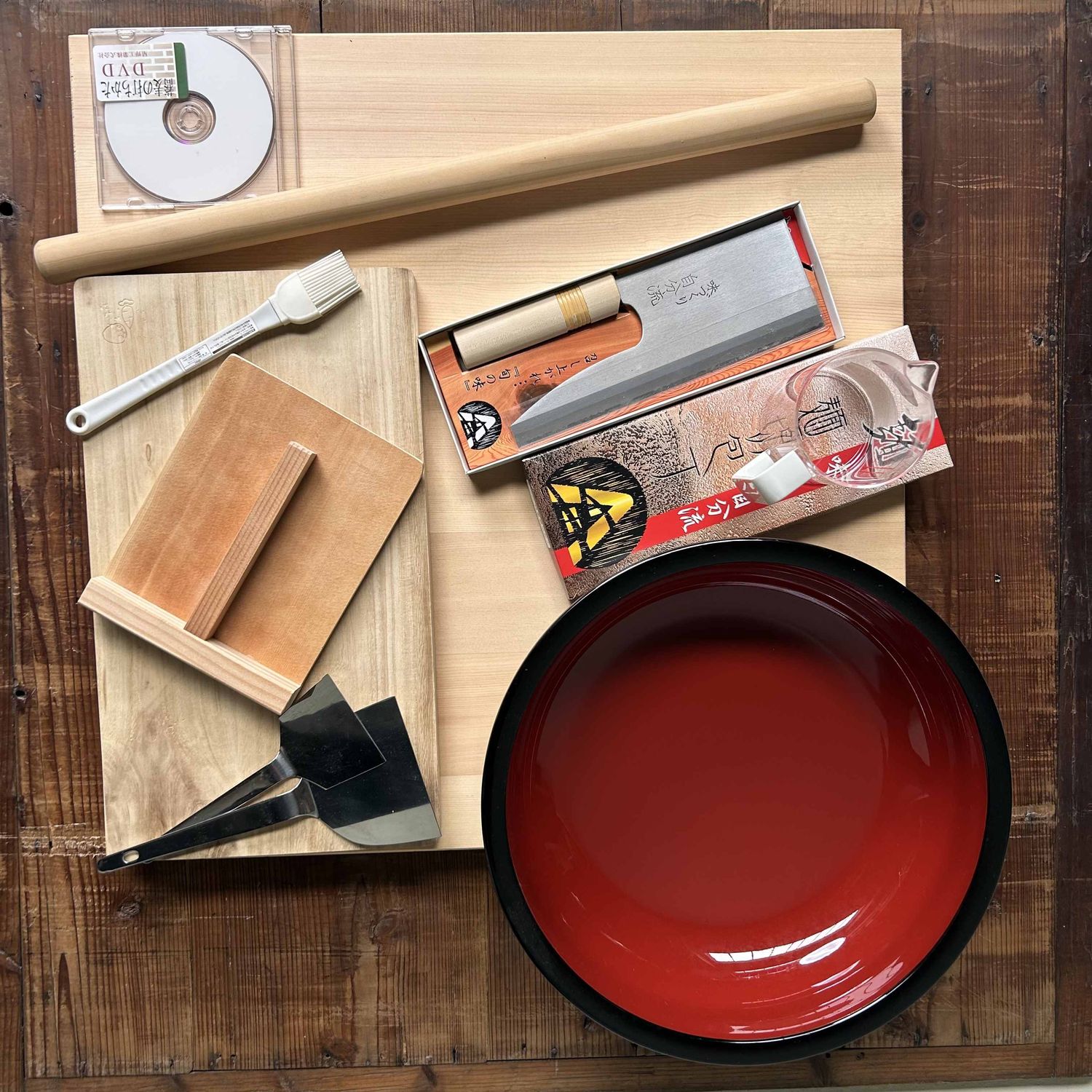 Complete Homemade Soba Noodle Set, Japan.