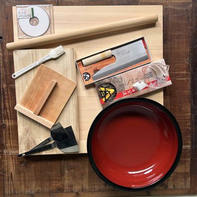 Complete Homemade Soba Noodle Set, Japan.