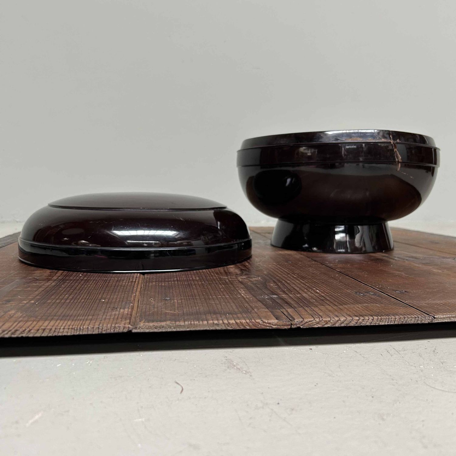 Grote Antieke Urushi Chaire 茶入れ Thee Bewaardoos, late Edo-periode, Japan.