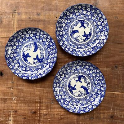 Authentic Set of Imari Porcelain Plates, Meiji period, Japan.