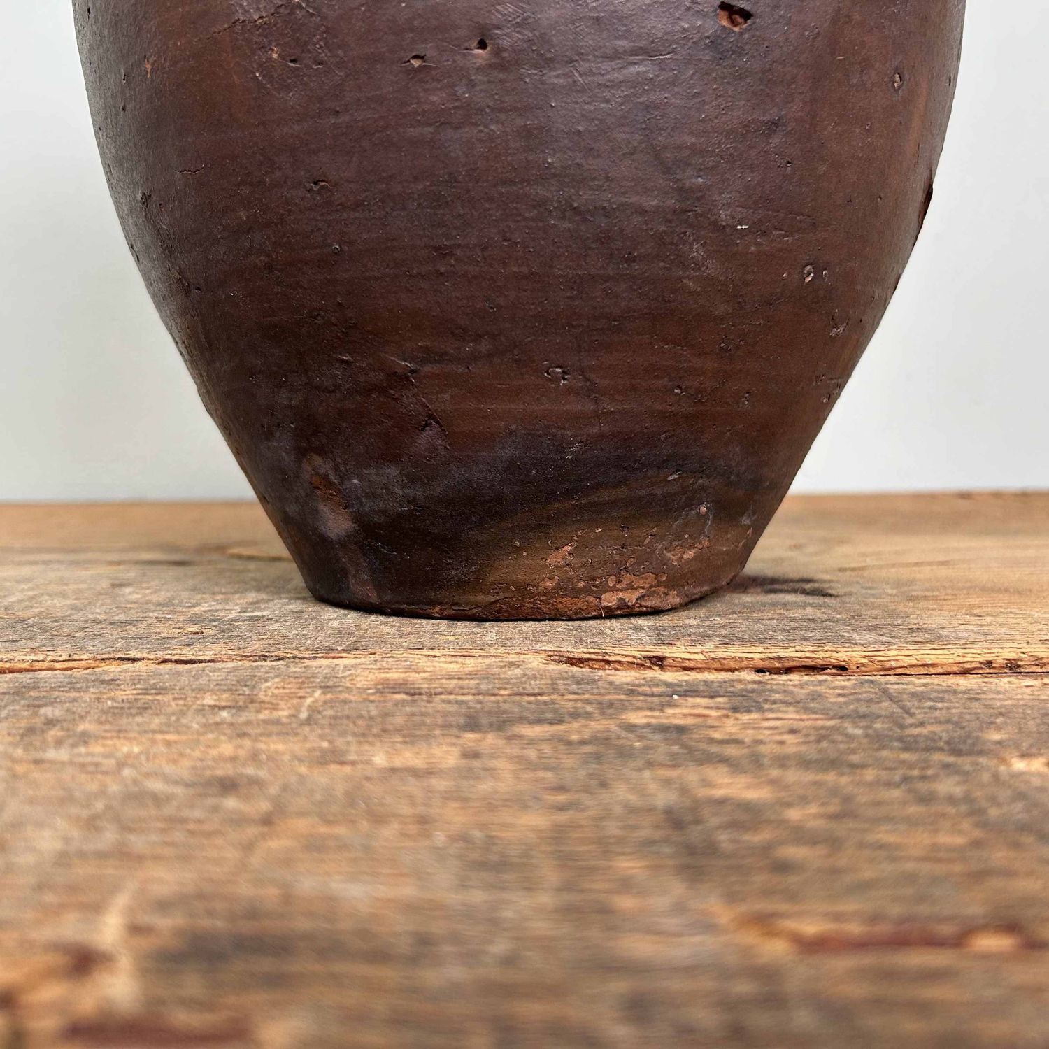 Antieke Japans Aardewerken Tsubo, Kruik Vaas, Meiji-periode, Japan.
