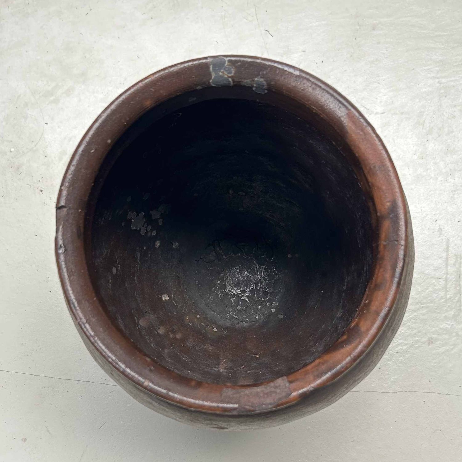 Antieke Japans Aardewerken Tsubo, Kruik Vaas, Meiji-periode, Japan.