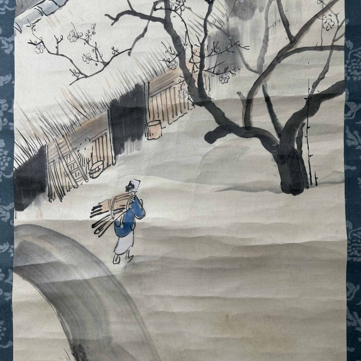 Antique Scroll, Japanese Landscape, Taishō Period. Antique Scroll, Japanese Landscape, Taishō Period.