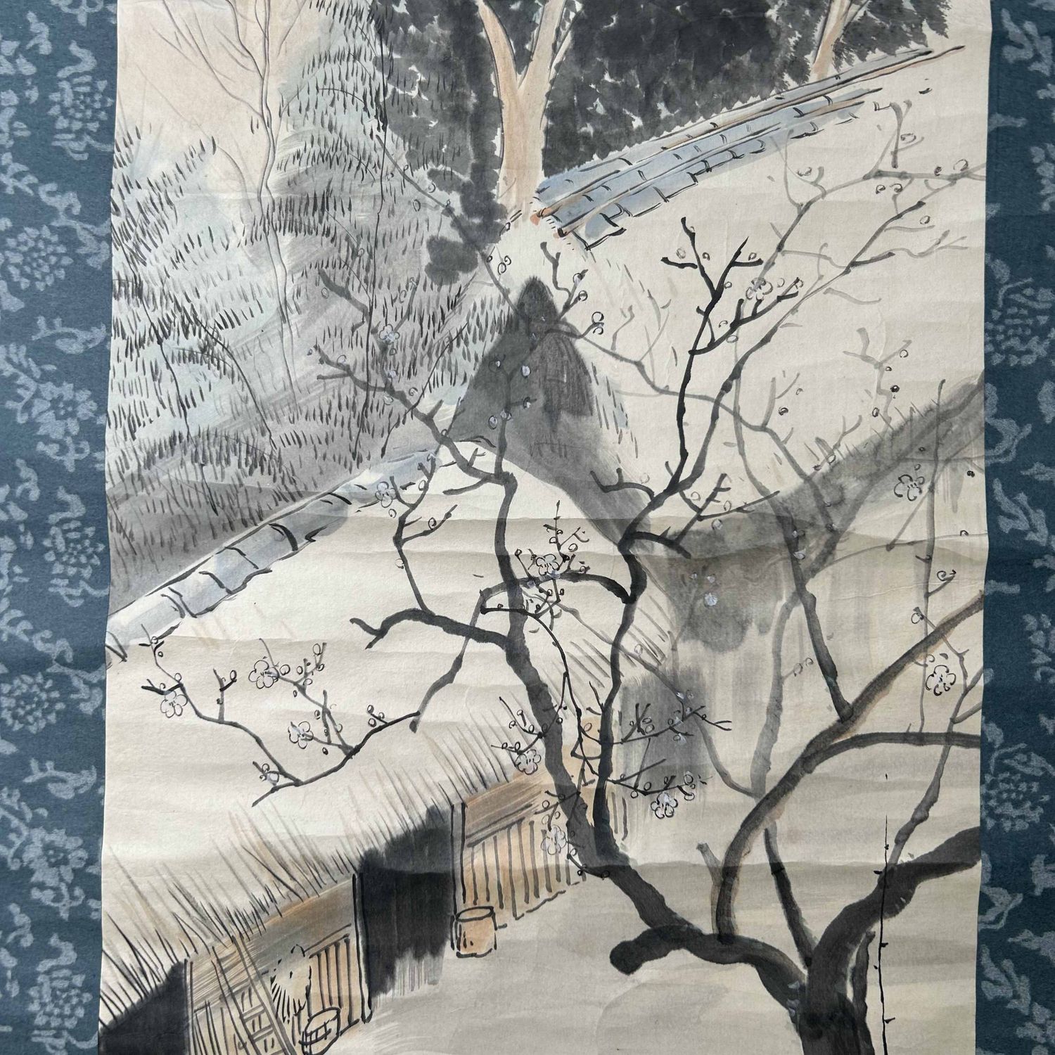 Antique Scroll, Japanese Landscape, Taishō Period. Antique Scroll, Japanese Landscape, Taishō Period.