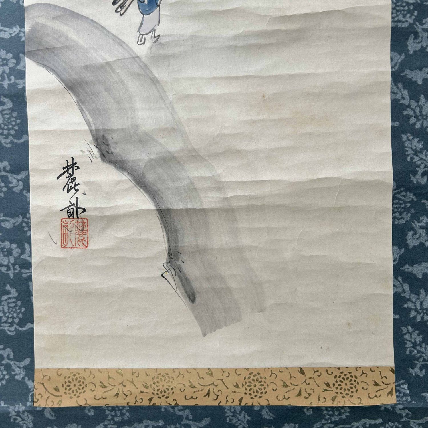 Antique Scroll, Japanese Landscape, Taishō Period. Antique Scroll, Japanese Landscape, Taishō Period.