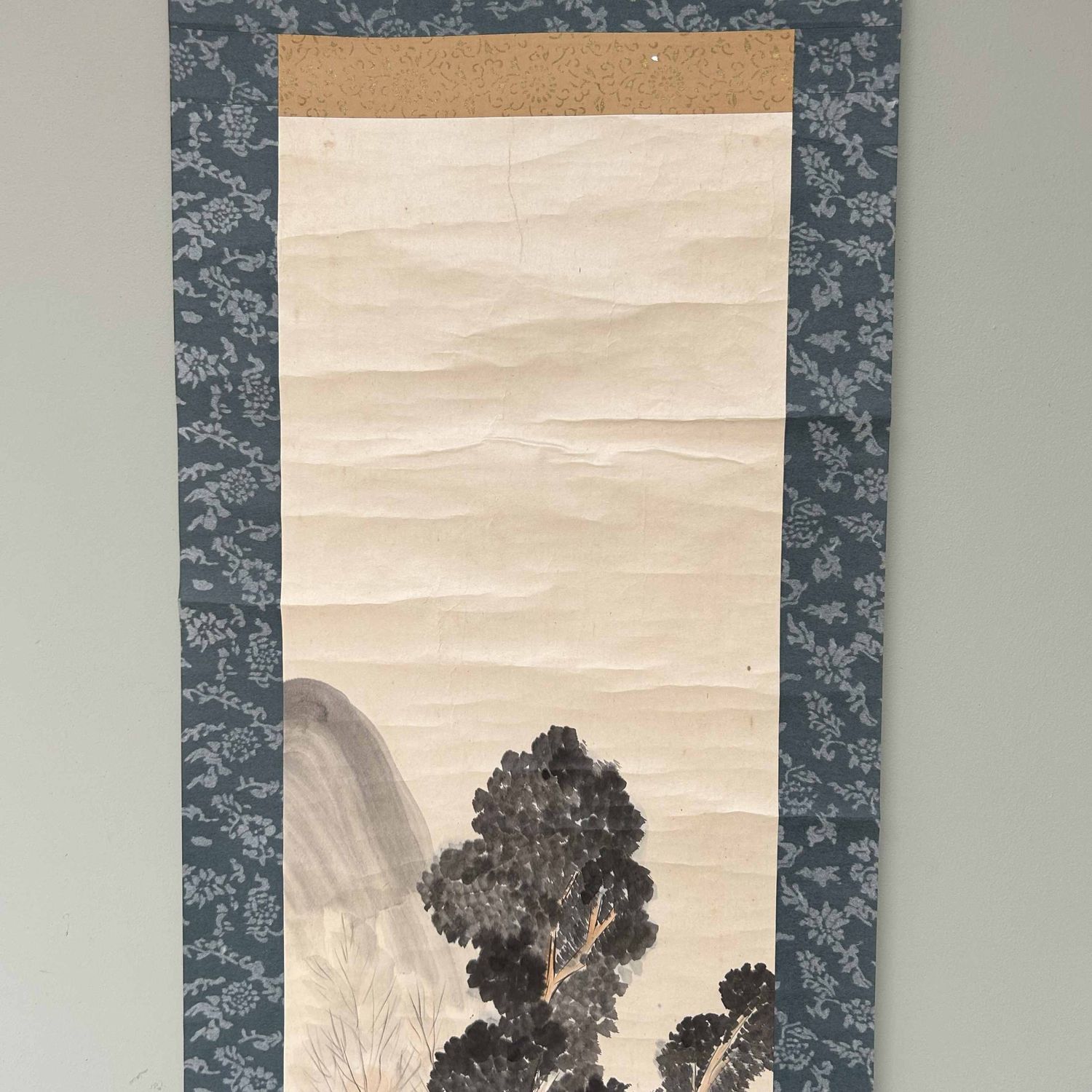 Antique Scroll, Japanese Landscape, Taishō Period. Antique Scroll, Japanese Landscape, Taishō Period.