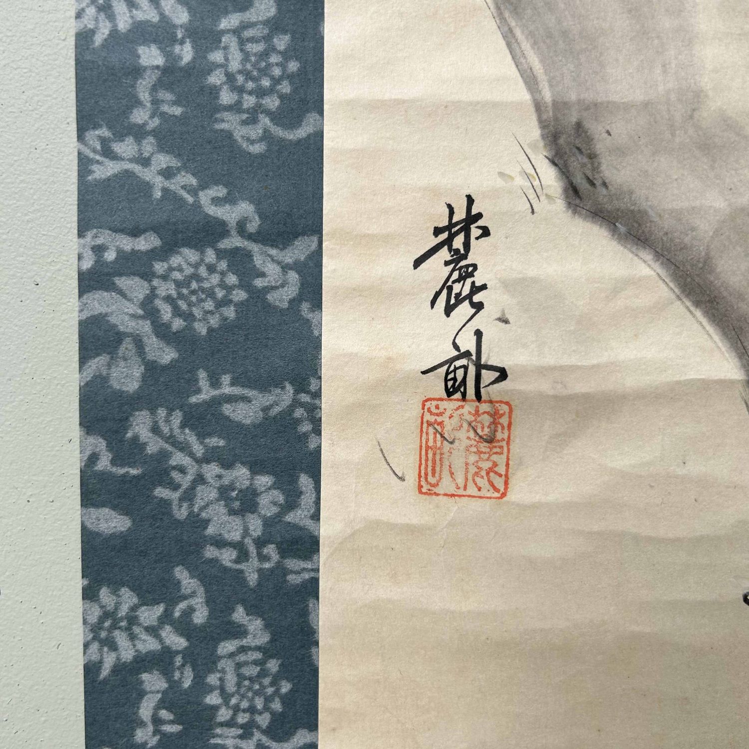 Antique Scroll, Japanese Landscape, Taishō Period. Antique Scroll, Japanese Landscape, Taishō Period.