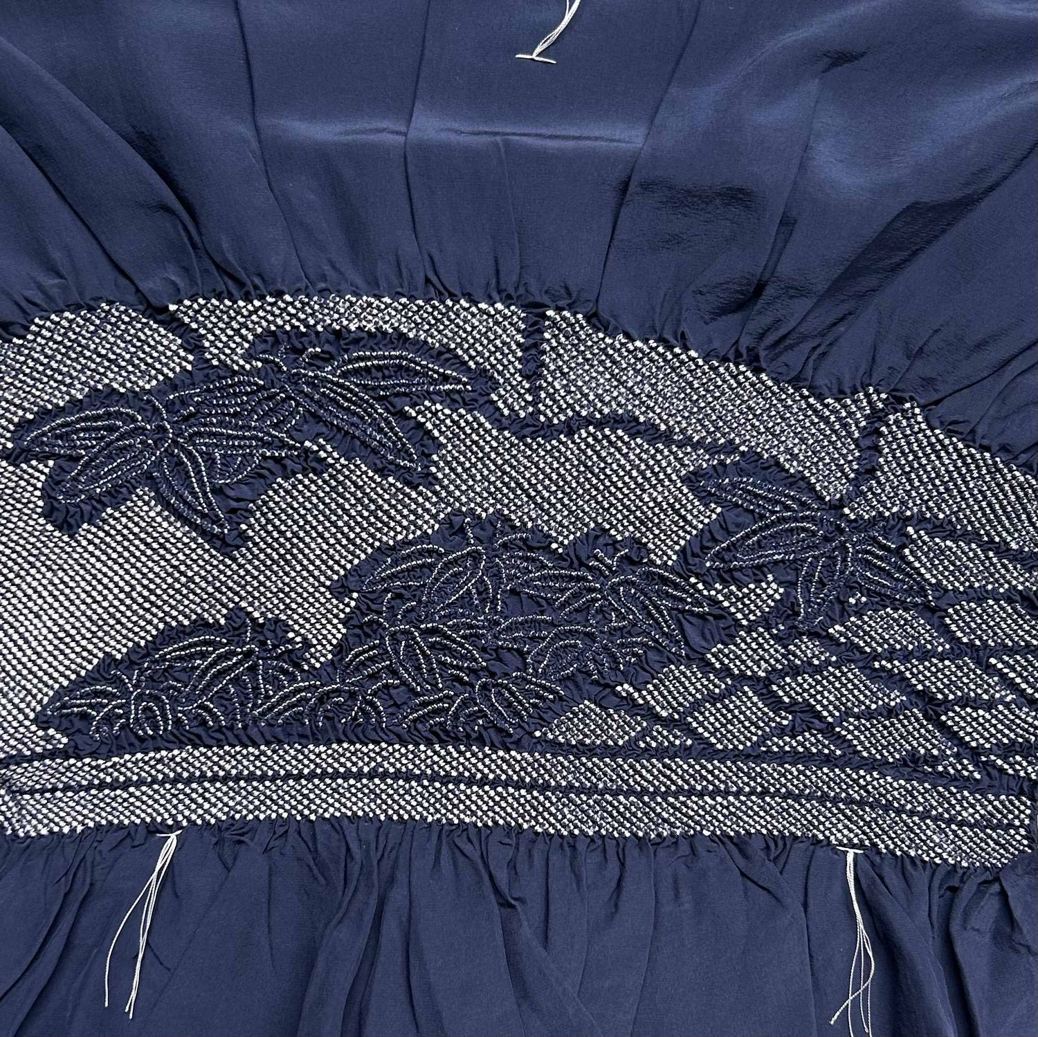 Vintage Silk Heko Obi, Shōwa era.
