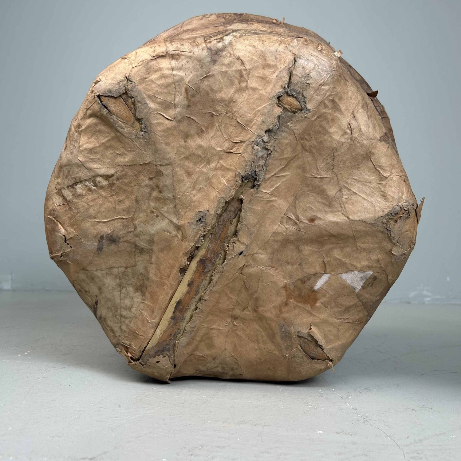 Set Antieke Bamboe Manden met Washi Papier, Meiji-periode, Japan.