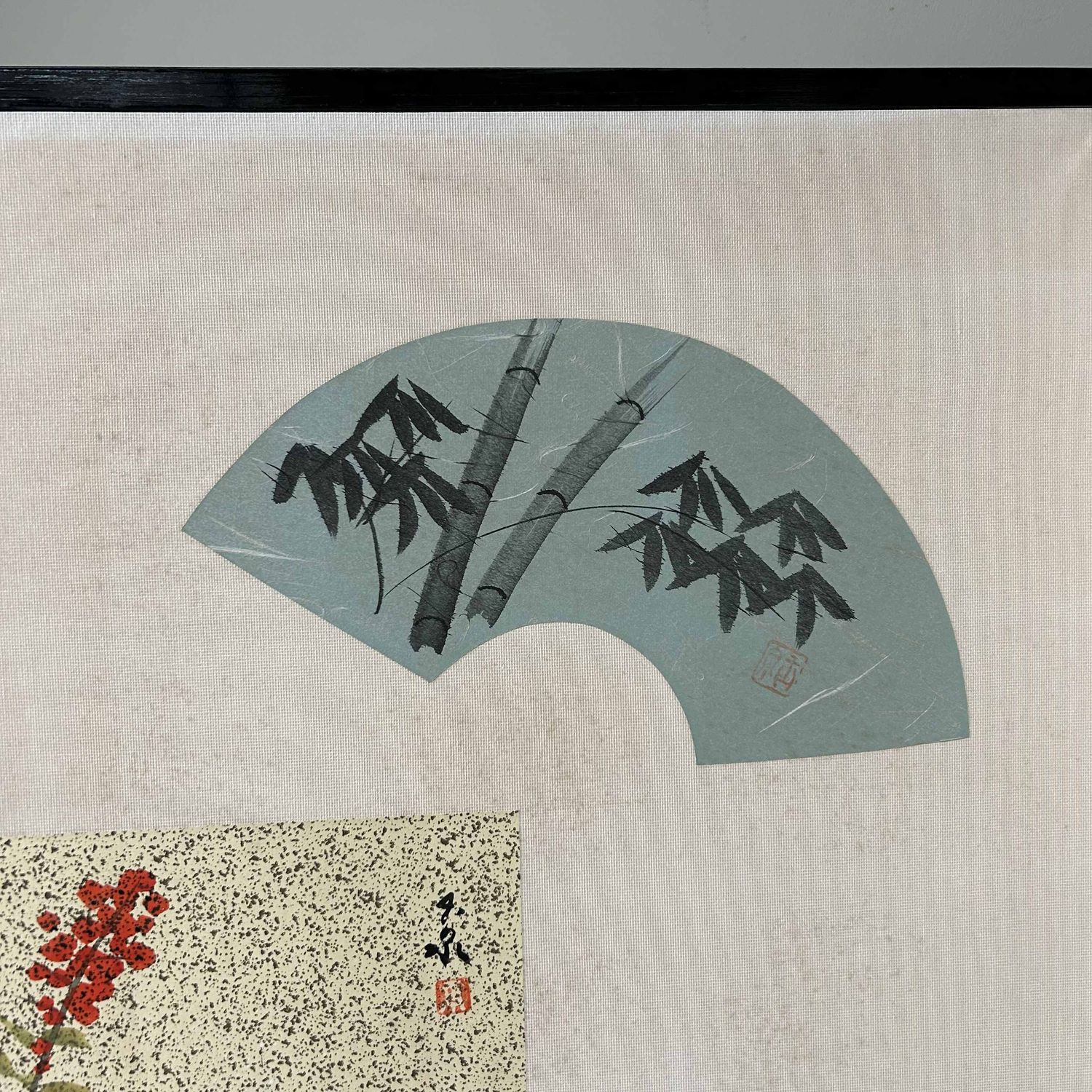 Byōbu 屏風, Decoratief Japans Kamerscherm, Shōwa-periode.