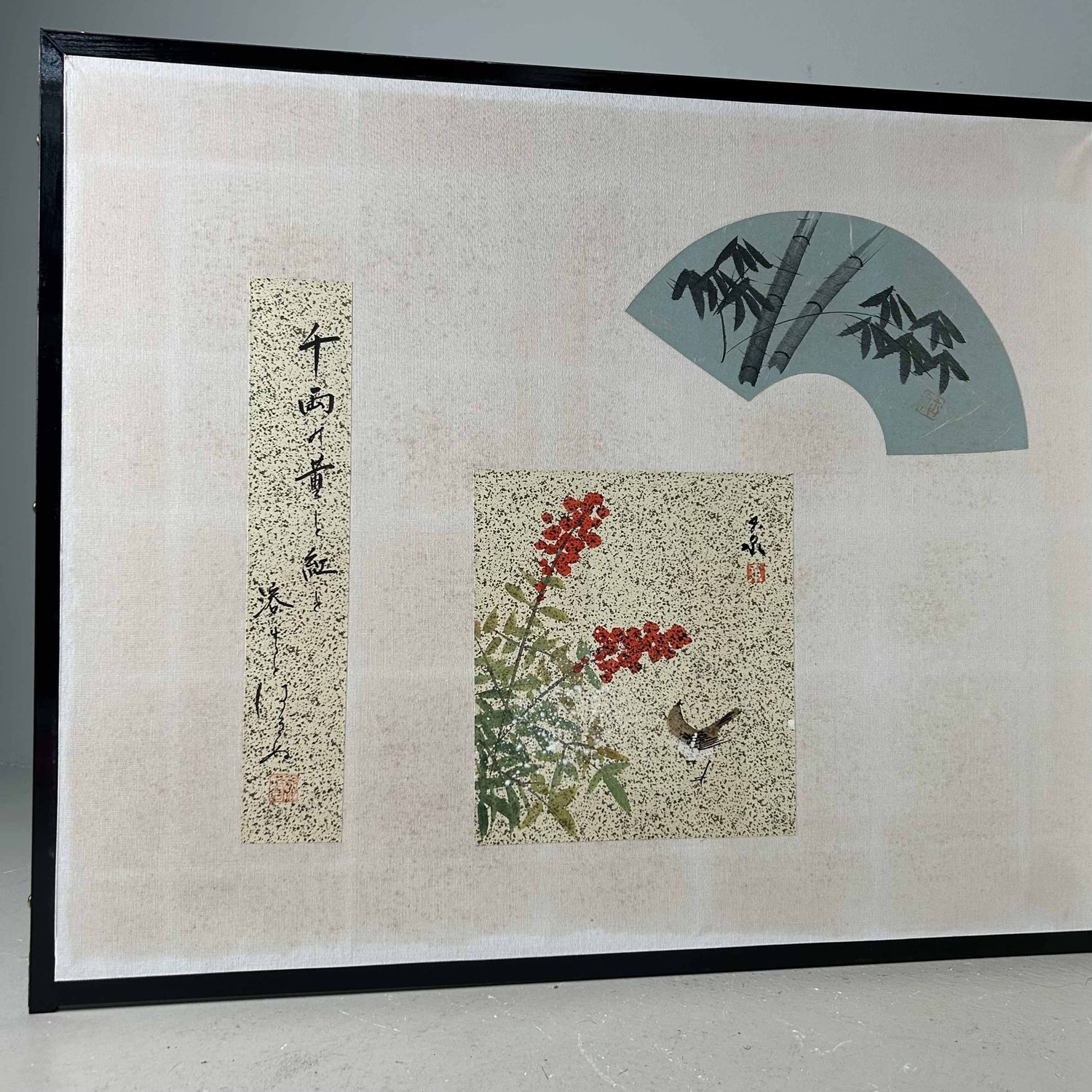 Byōbu 屏風, Decoratief Japans Kamerscherm, Shōwa-periode.