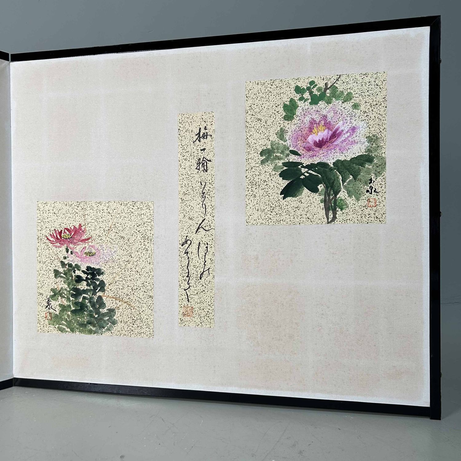 Byōbu 屏風, Decoratief Japans Kamerscherm, Shōwa-periode.