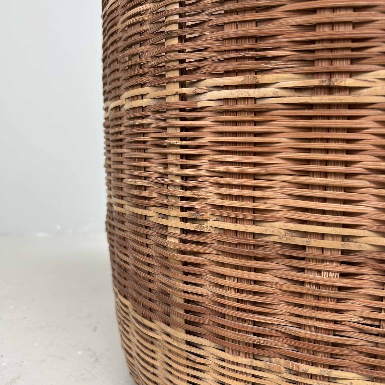 Traditionele Japanse Okimono Kago (置物籠) Bamboe Mand, Shōwa.