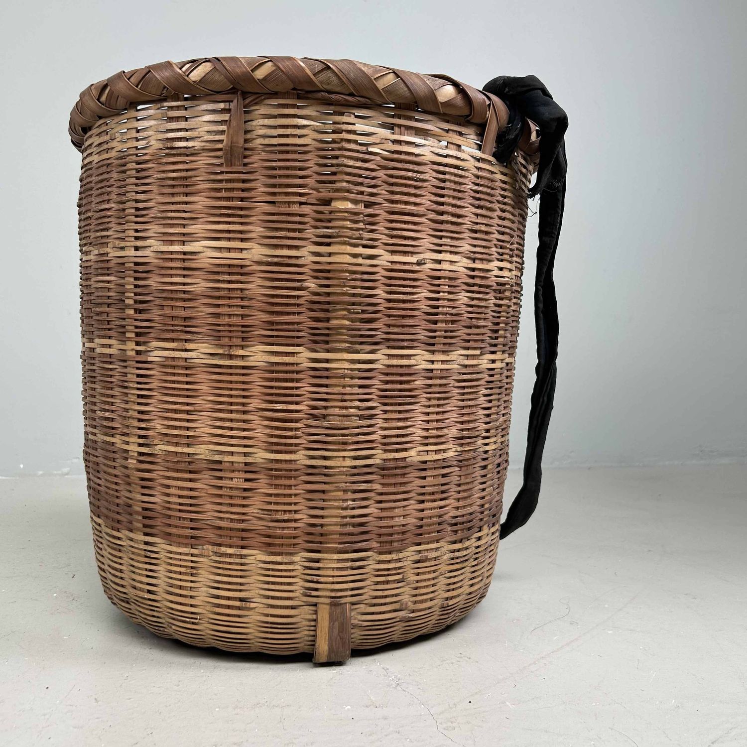 Traditionele Japanse Okimono Kago (置物籠) Bamboe Mand, Shōwa.