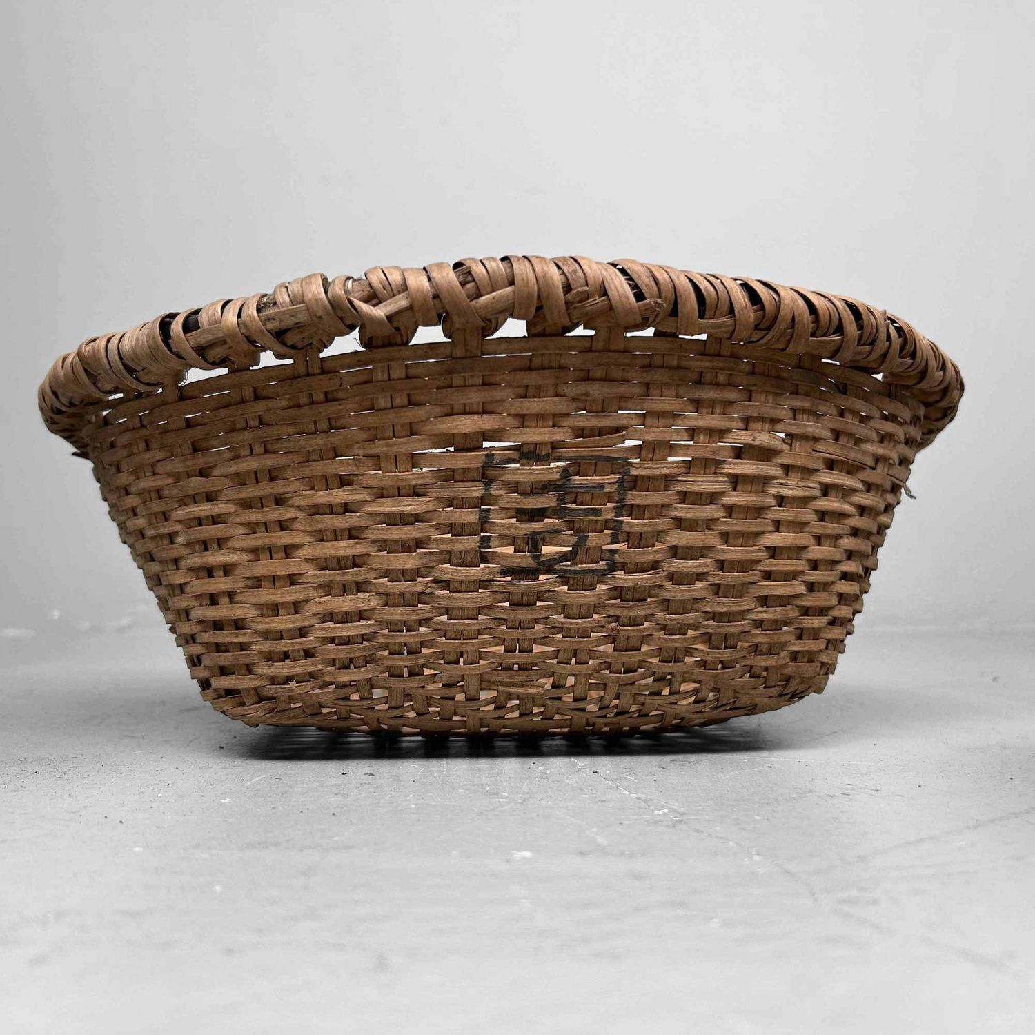 Set of Hand-Woven Wicker Baskets, Taisho Period, Japan.