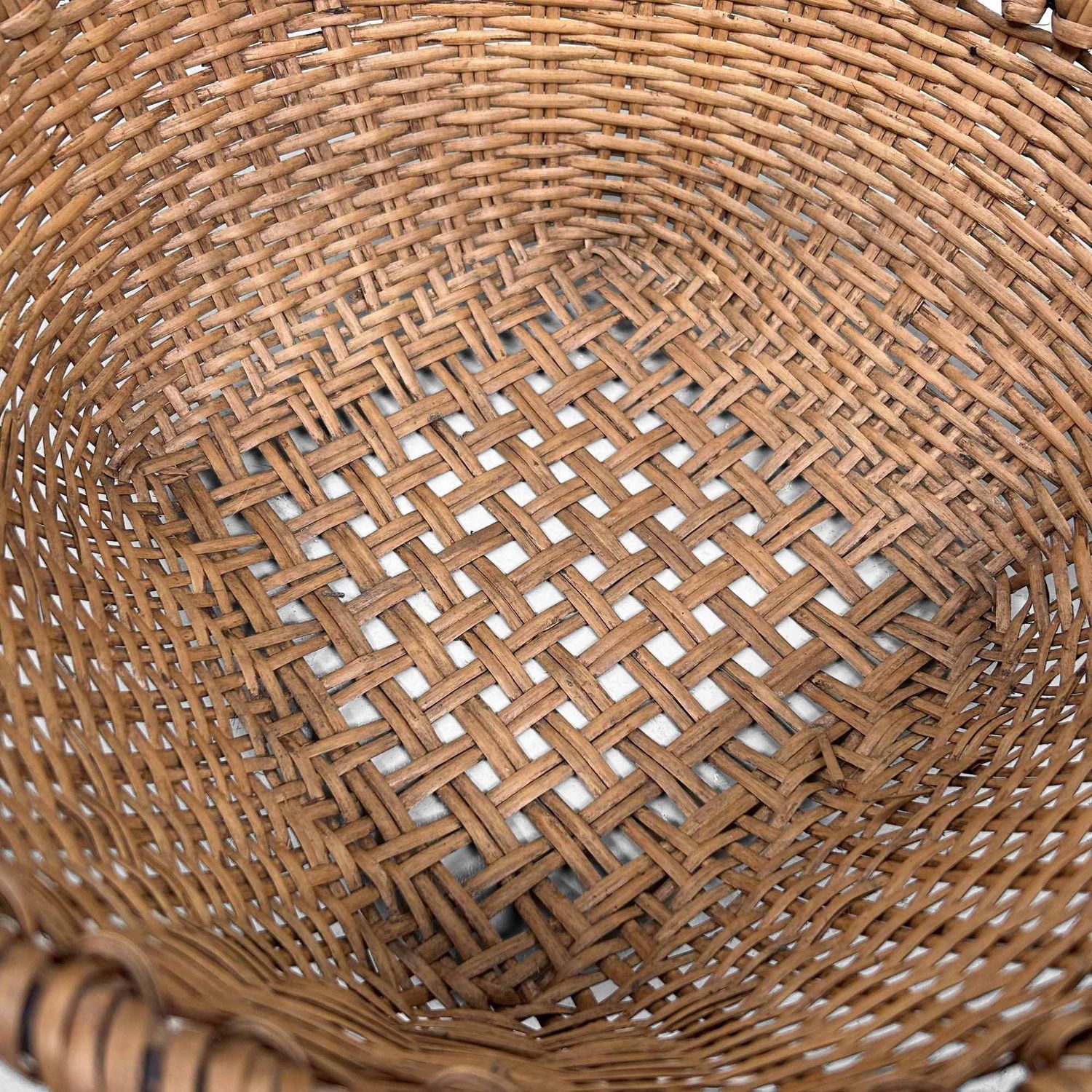 Set of Hand-Woven Wicker Baskets, Taisho Period, Japan.