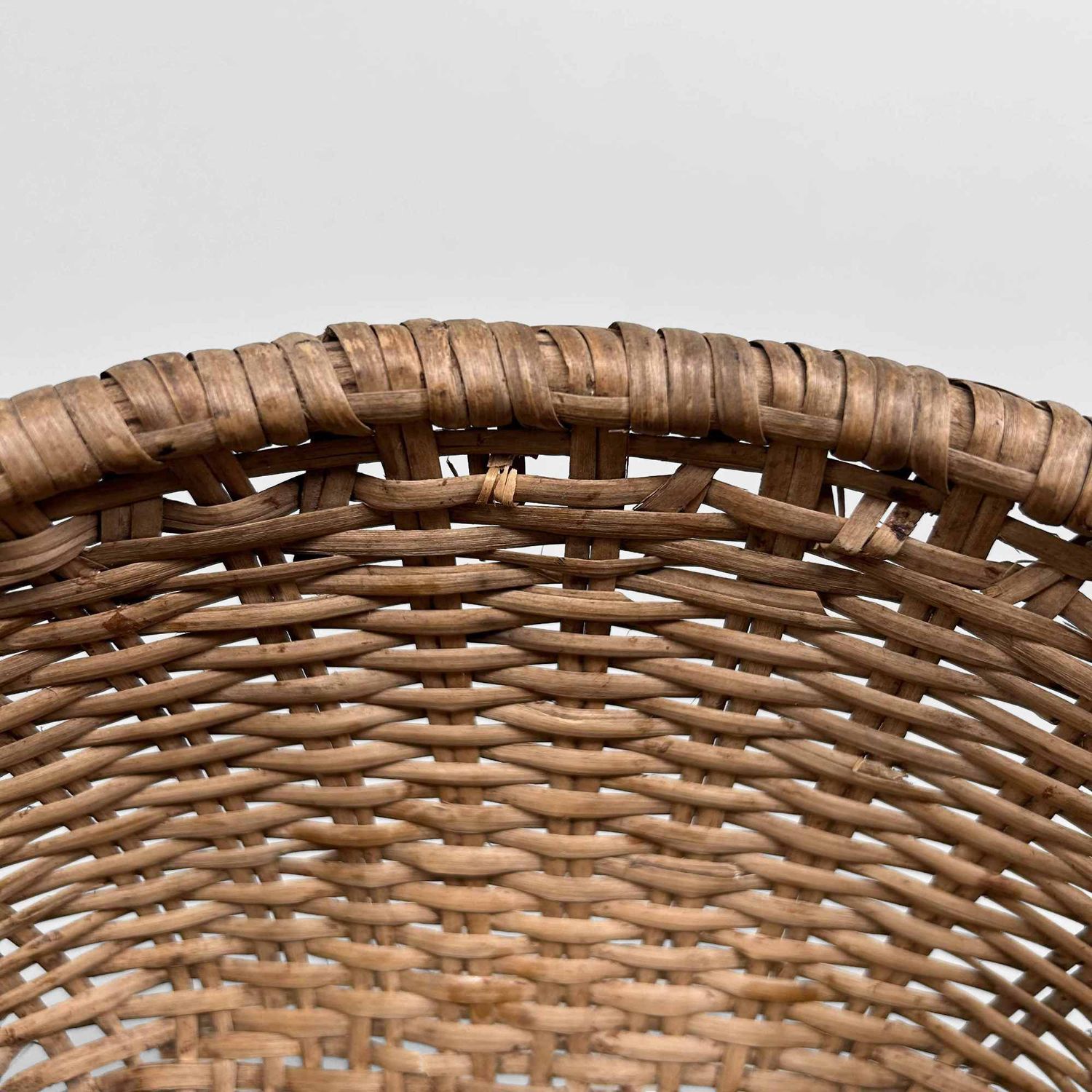 Set of Hand-Woven Wicker Baskets, Taisho Period, Japan.