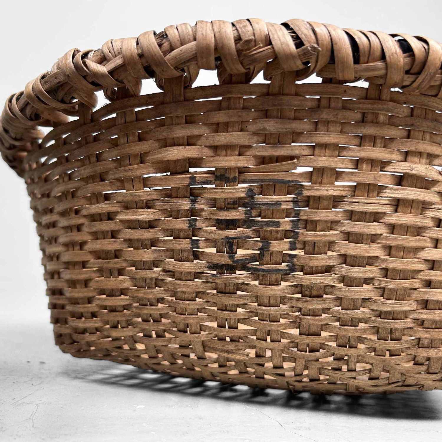 Set of Hand-Woven Wicker Baskets, Taisho Period, Japan.