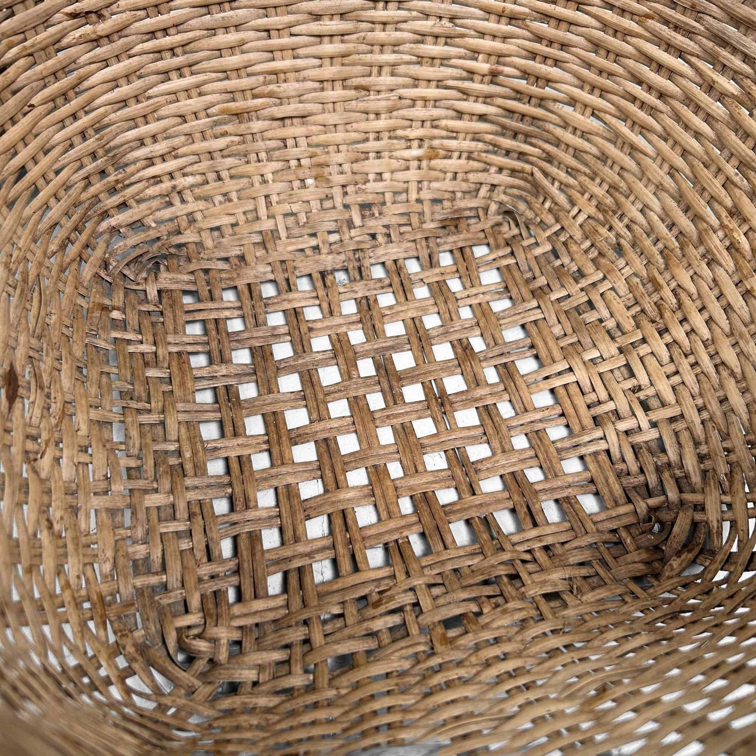 Set of Hand-Woven Wicker Baskets, Taisho Period, Japan.