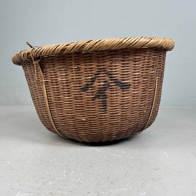 Traditionele Japanse Bamboe Oogstmand, jaren '30.