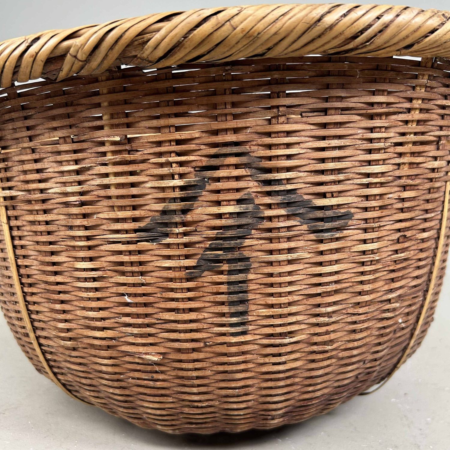Traditionele Japanse Bamboe Oogstmand, jaren '30.