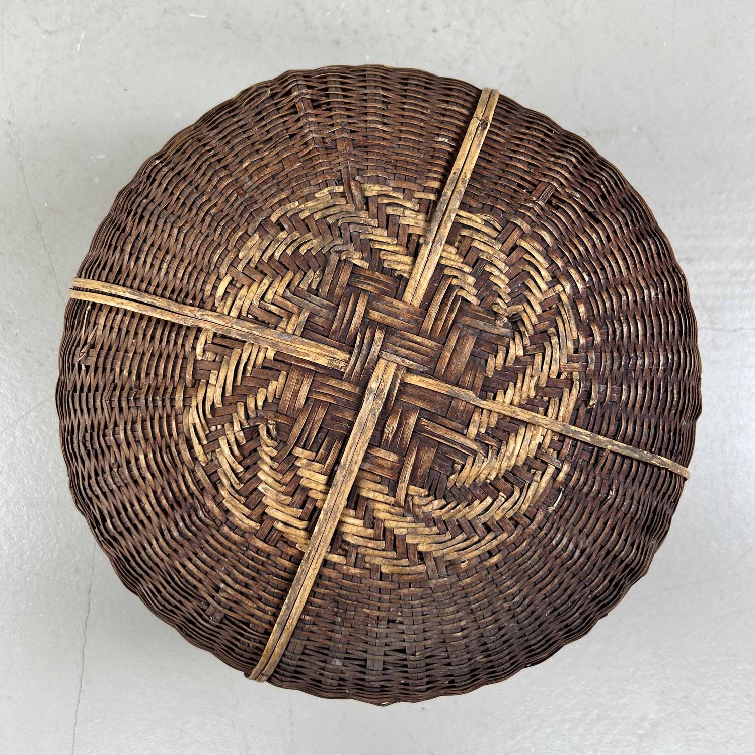 Traditionele Japanse Bamboe Oogstmand, jaren '30.