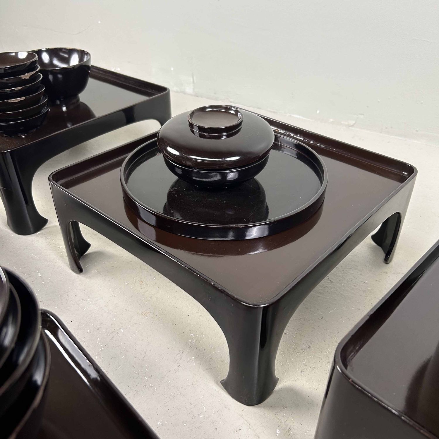 Antieke Ceremoniële Set Traditioneel Lakwerk, 1928, Japan.