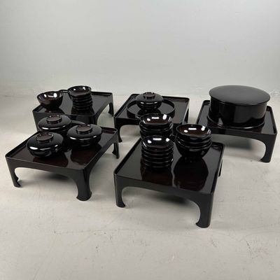 Antieke Ceremoniële Set Traditioneel Lakwerk, 1928, Japan.