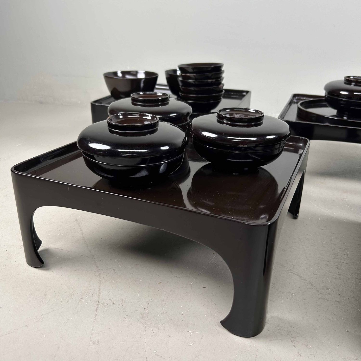 Antieke Ceremoniële Set Traditioneel Lakwerk, 1928, Japan.