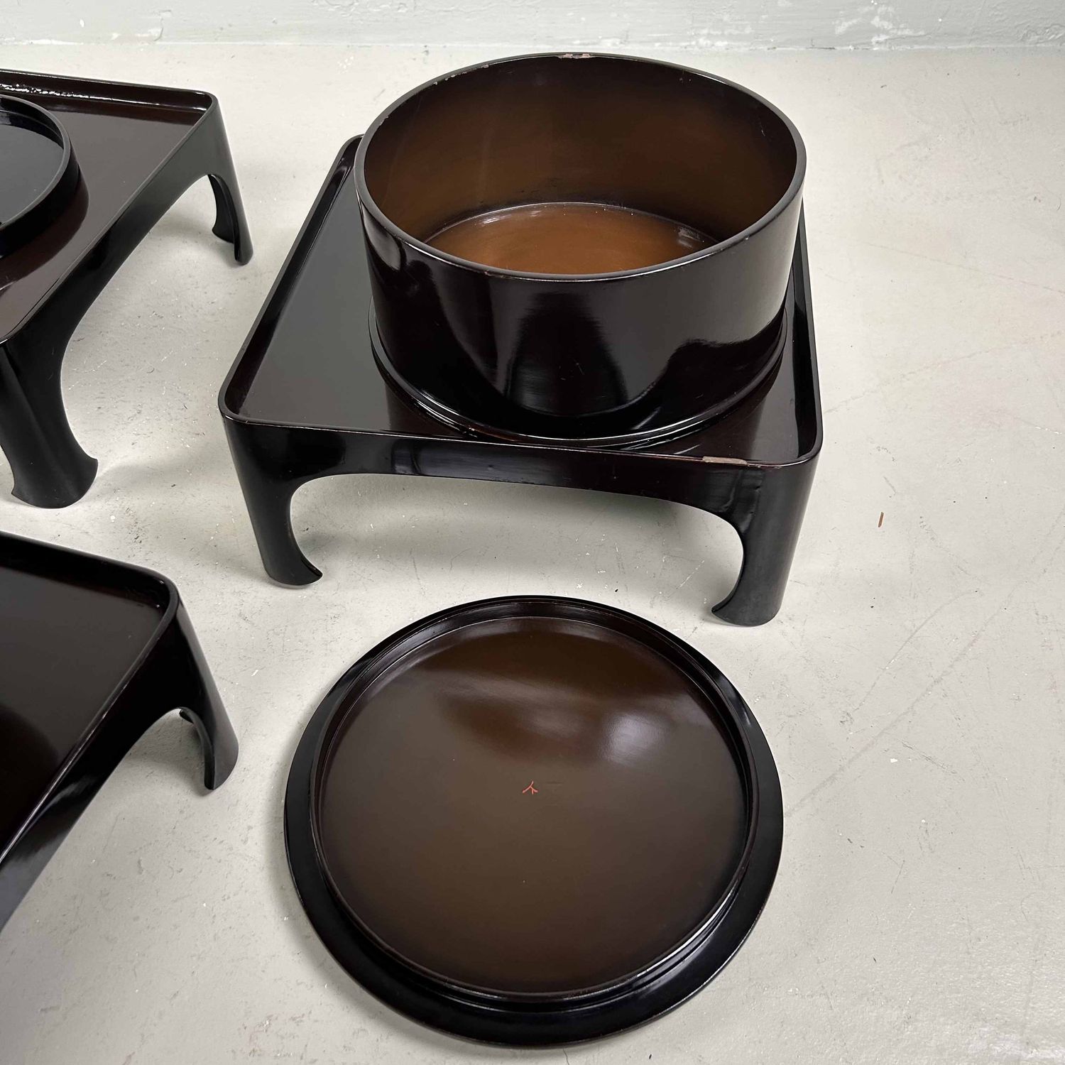 Antieke Ceremoniële Set Traditioneel Lakwerk, 1928, Japan.