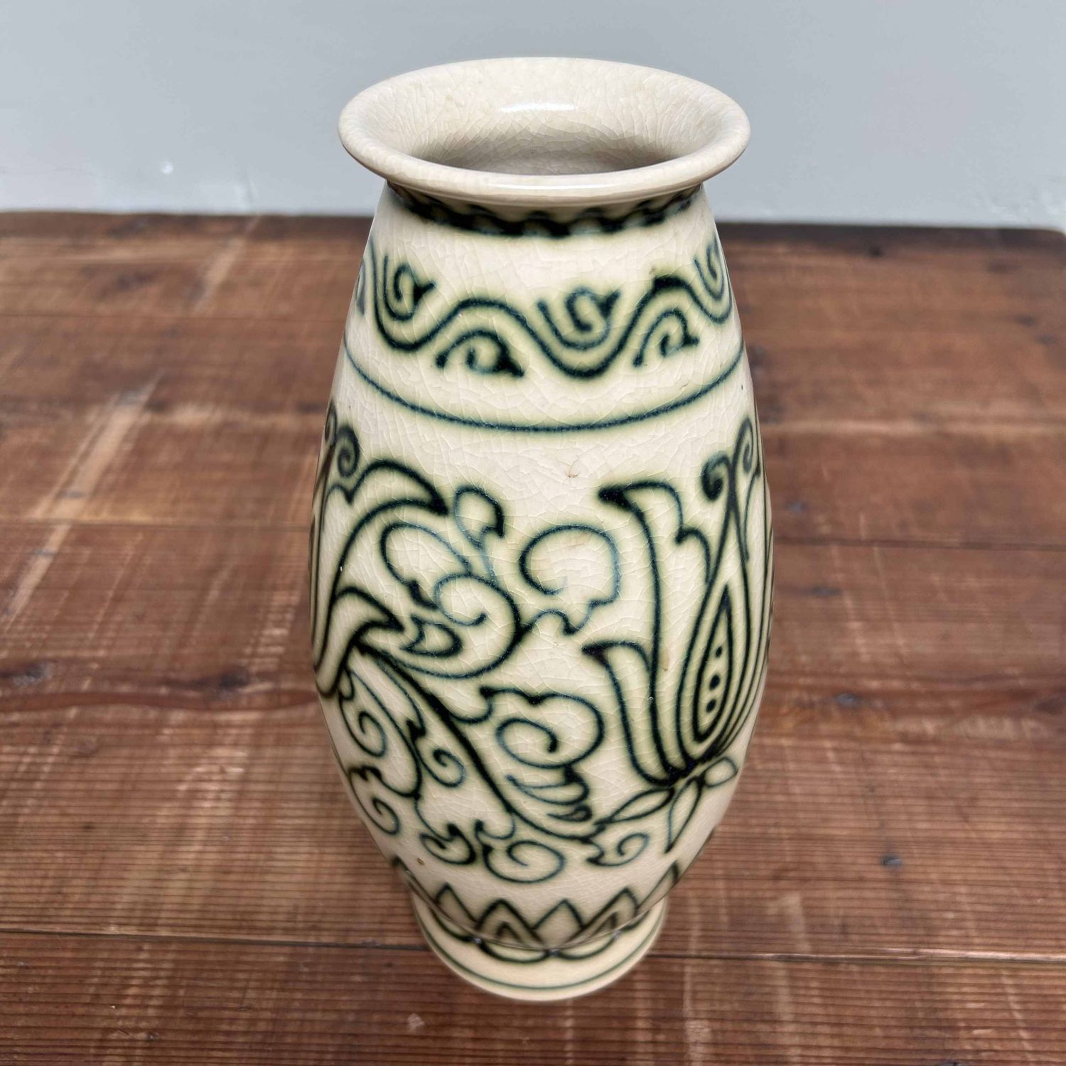 Ceramic Ikebana Flower Vase, Mitsuhiro Yamazaki, Koyo kiln, Japan.