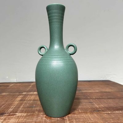 Ceramic Celadon Ikebana Flower Vase, Sento Pottery, Japan. Ceramic Celadon Ikebana Flower Vase, Sento Pottery, Japan.