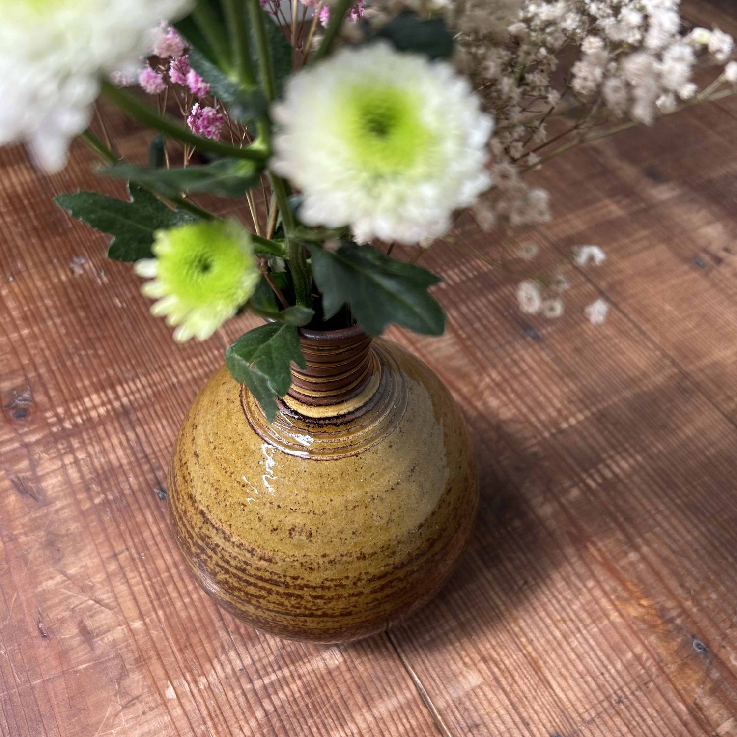 Vintage Ceramic Ikebana Flower Vase, Japan.