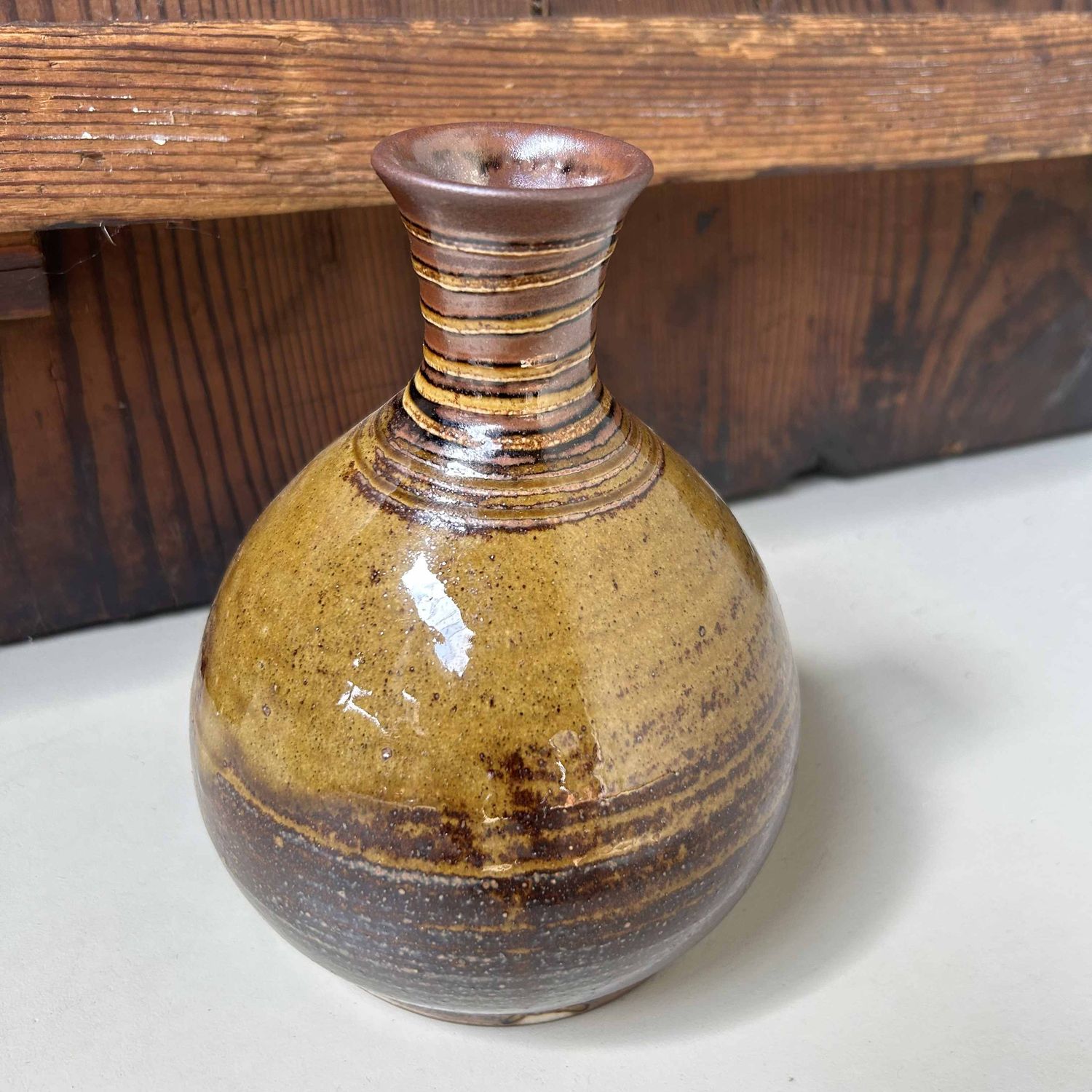 Vintage Ceramic Ikebana Flower Vase, Japan.