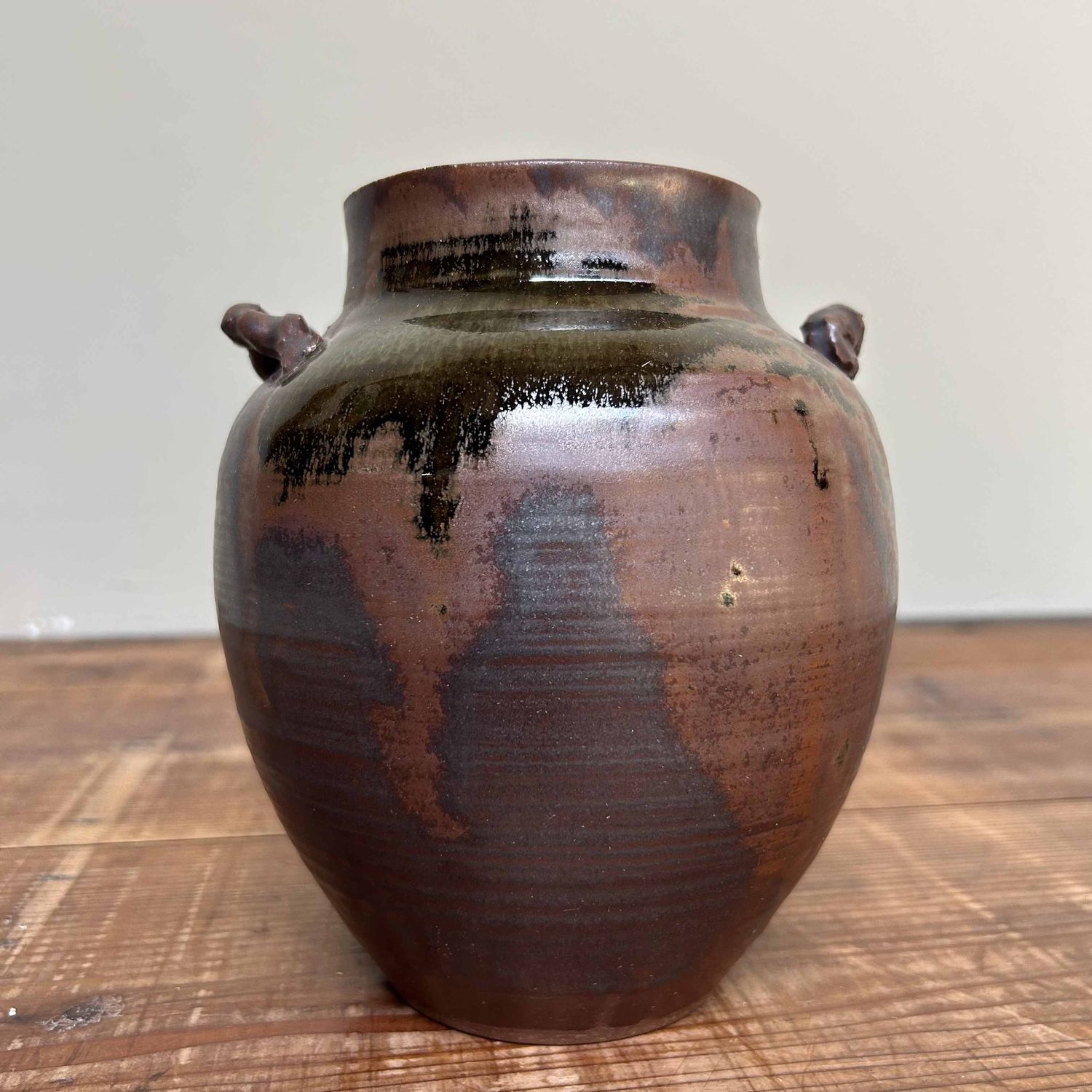 Unieke Ikebana Vaas, Bizen Aardewerk uit Japan.