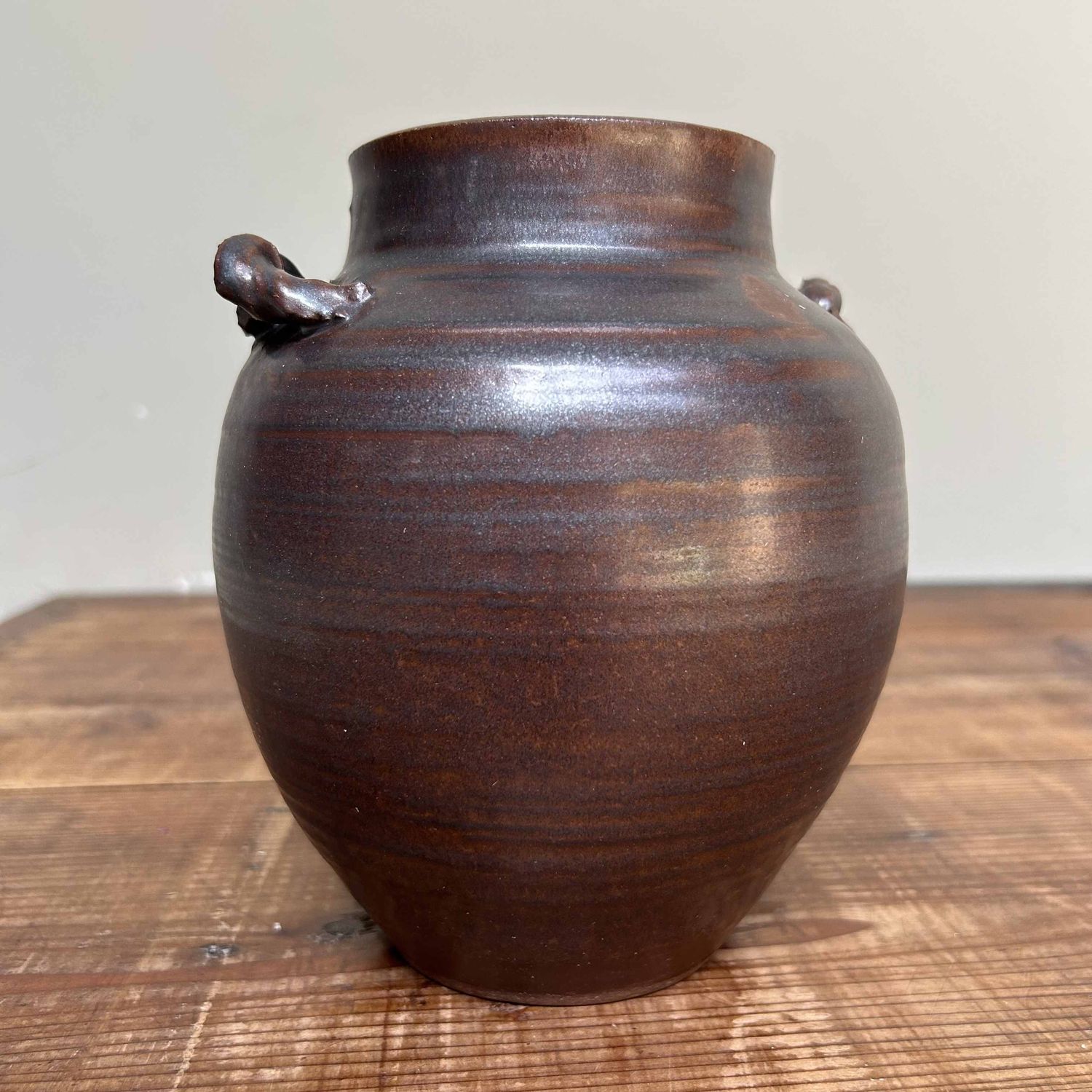 Unieke Ikebana Vaas, Bizen Aardewerk uit Japan.