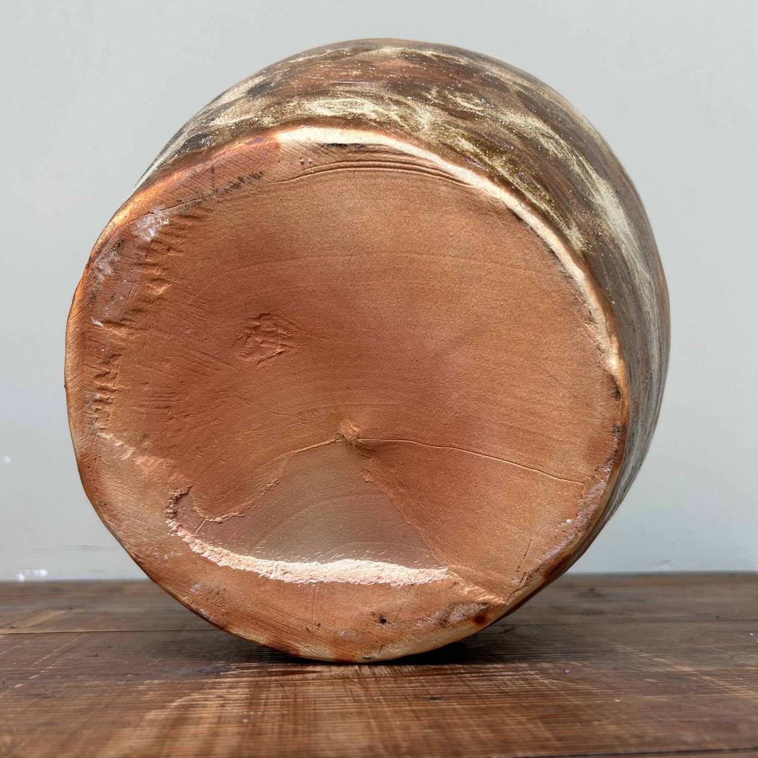 Organic Earthenware Ikebana Plant Stand, Shôwa period.